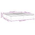 vidaXL Posteľný rám s boxspringom tmavohnedá 180x200 cm látka