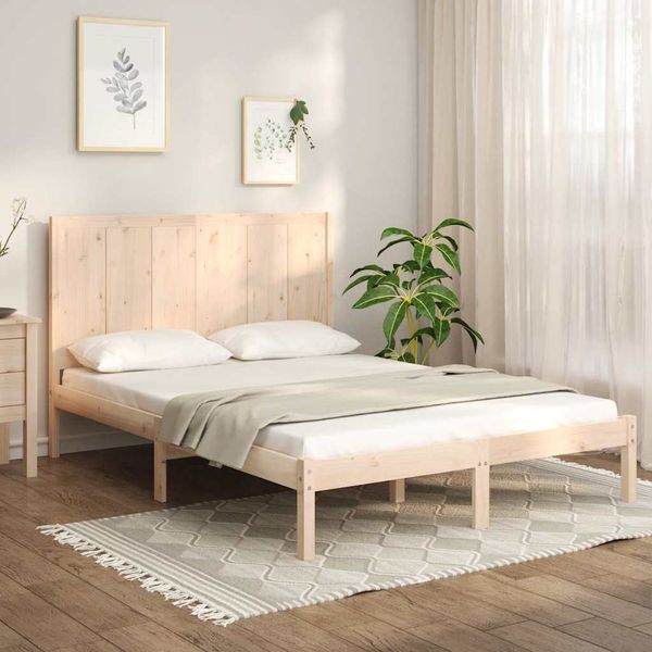 vidaXL Posteľ bez matraca 150x200 cm masívna borovica