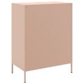 vidaXL Komoda ružová 68x39x89 cm oceľ