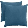 vidaXL Vankúše na pohovku 2 pcs Modrá 50 x 50 cm Kordúrová tkanina
