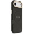 Obal Guess pre iPhone 17 Air HC MAGSAFE PU S/ PEONY HOT STAMP čierna