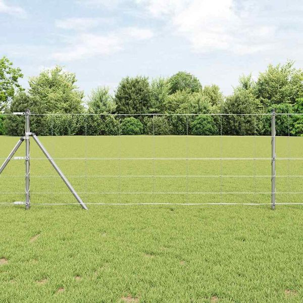 vidaXL Pevný kovaný drôtový plot 25 x 0,8 m (Š x V)