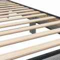 vidaXL Posteľný rám sivý sonoma 100x200 cm kompozitné drevo a kov