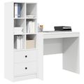 vidaXL Stôl Biela 125,5 x 50 x 127 cm 2 ks
