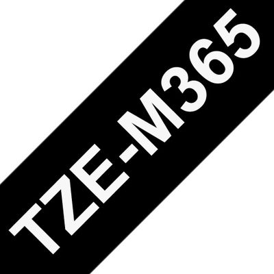 Brother TZEM365, biela/čierna, 36 mm