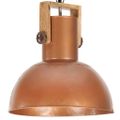 vidaXL Industriálna závesná lampa 25 W medená mangovník 32 cm okrúhla E27
