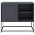 vidaXL TV skrinka antracitová 68x39x60,5 cm oceľ