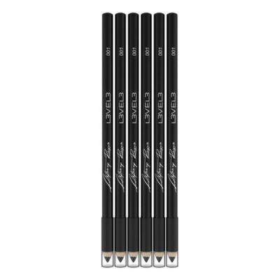 Čierna ceruzka na kreslenie do vlasov L3VEL3 Liner pencils Black - 6 ks