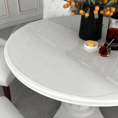 vidaXL Chránič na stôl priehľadný Ø 100 cm 1,6 mm PVC