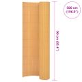 vidaXL Obojstranný záhradný plot, PVC 90x500 cm, žltý