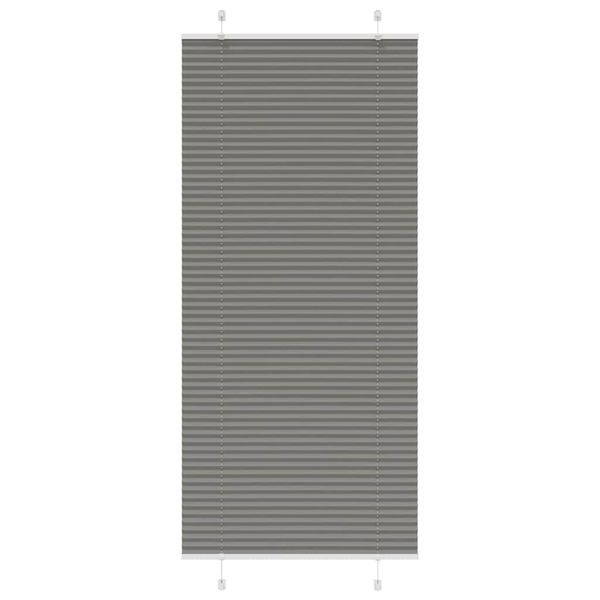 vidaXL plisovaná roleta antracitová 85x200 cm Šírka látky 84,4 cm