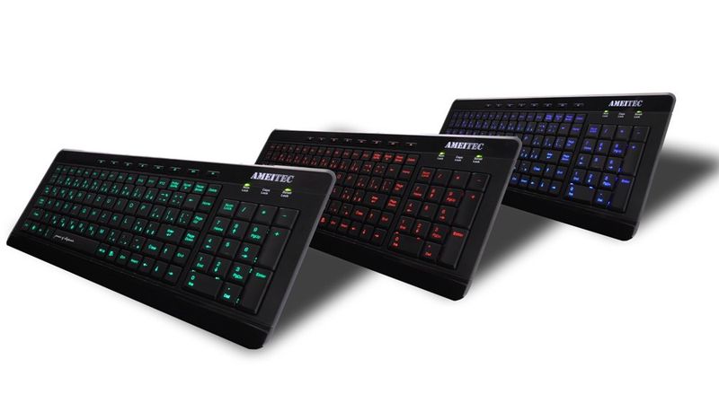 AMEI AM-K3001G/Drôtová USB/ CZ layout/Čierna
