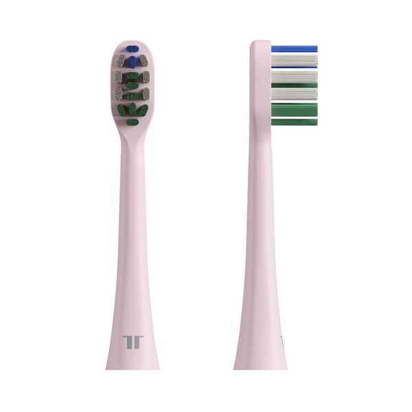 TESLA Toothbrush TS400 Brush Heads Pink - 4x náhradné hlavice pre sonickú zubnú kefku