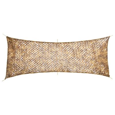 vidaXL Maskovacia sieť s úložnou taškou 412x144 cm piesková