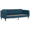 vidaXL Denná posteľ s matracom modrá 80x200 cm zamat