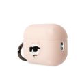 Puzdro Karl Lagerfeld pre Airpods Pro 2 KLAP2RUNCHP ružové 3D Silikónové NFT Karl