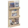 vidaXL Regál na časopisy Sonoma dub 51 x 11 x 102 cm Kompozitné drevo