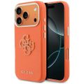 Guess HC PU FW RESIN LOGO ORANGE puzdro pre iPhone 17 Pro 6,3"