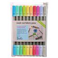 Obojstranné fixky s dvojitým hrotom vyprateľné 10 ks Pastel