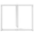vidaXL Nohy k jedálenskému stolu v tvare T, 2 ks, biele, 100x35x(72-73) cm, oceľové