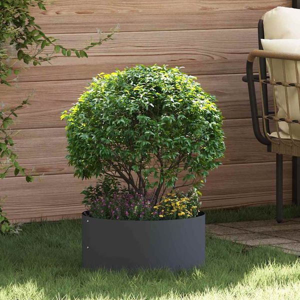 vidaXL Krúžok na kvetináče 5 pcs Antracit 40 x 40 x 20 cm