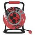 Prodlužovací kabel EMOS P084255 PROFI na bubne 25 m / 4 zásuvky / čierny / guma / 230 V / 1,5 mm2