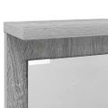 vidaXL Vešiak na stenu Nástenná montáž Sivý dub sonoma 84 x 10 x 80 cm