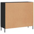 vidaXL Komoda čierna 90x34x80 cm kompozitné drevo