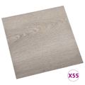vidaXL Podlahové dosky drevo 5,11 m² 55 ks PVC