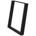 vidaXL Nohy k jedálenskému stolu v tvare U, 2 ks, čierne, 70 x (72-73) cm, oceľové