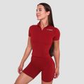 Dámske tričko Cropped Ignite Dark Red - GymBeam, veľkosť L, veľkosť oblečenia L
