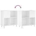 vidaXL Skrinka na platne biela 84,5x38x89 cm kompozitné drevo