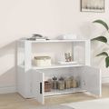 vidaXL Komoda lesklá biela 80x30x60 cm spracované drevo