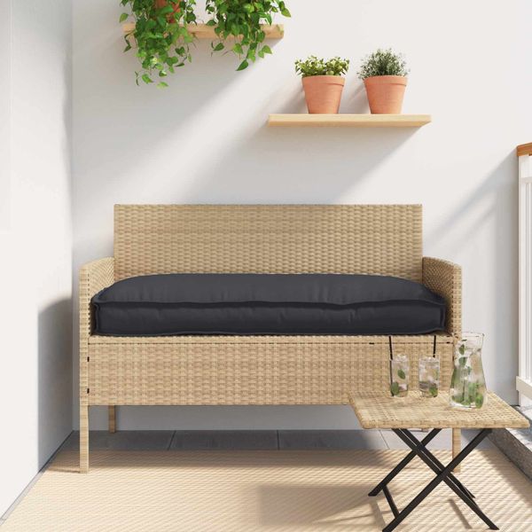 vidaXL Podložka Čierna 120 x 60 x 12 cm Oxfordská látka