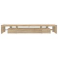 vidaXL TV skrinka s LED svetlami dub sonoma 260 x 36,5 x 40 cm