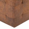 vidaXL Nočné stolíky 2 ks hnedé 30x30x30 cm umelá semišová koža