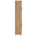 vidaXL Highboard Remeselný dub 69,5 x 34 x 180 cm Kompozitné drevo