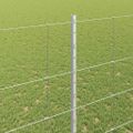 vidaXL Vonkajšie divoké oplotenie s posteľami 25 x 1,5 m Strieborná