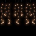 vidaXL Hviezdy a mesiac svetlá diaľkové ovládanie 138 LED teplé biele