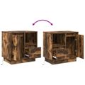 vidaXL Nočný stolík 2 ks Dymová dub 50 x 34,5 x 50 cm Kompozitné drevo