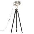 vidaXL Lampa na statíve čierna 97 cm mangovníkový masív