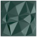 vidaXL Nástenné panely 12 ks 50 x 50 cm Diamond Zelený XPS Pena