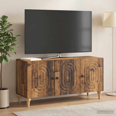 vidaXL TV skrinka 99 x 34,5 x 50 cm Staré drevo Kompozitné drevo