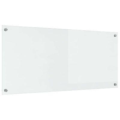 vidaXL Kuchynský obklad Priehľadná 110 x 50 cm tvrdené sklo