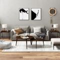 vidaXL Bočné stolíky 2 ks dymový dub 40x40x35 spracované drevo
