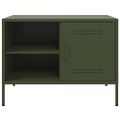 vidaXL TV skrinky 2 ks olivovo-zelené 68x39x50,5 cm oceľ