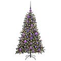 vidaXL Umelý vianočný stromček Zelená 120 cm PVC, plast a oceľ