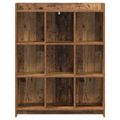 vidaXL Knižnica Staré drevo 87,5 x 30 x 111 cm Kompozitné drevo