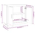 vidaXL Komoda dymový dub 80x40x75 cm spracované drevo