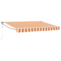 vidaXL Sklopná markíza Žltá, oranžová a biela 2,5 x 2 m